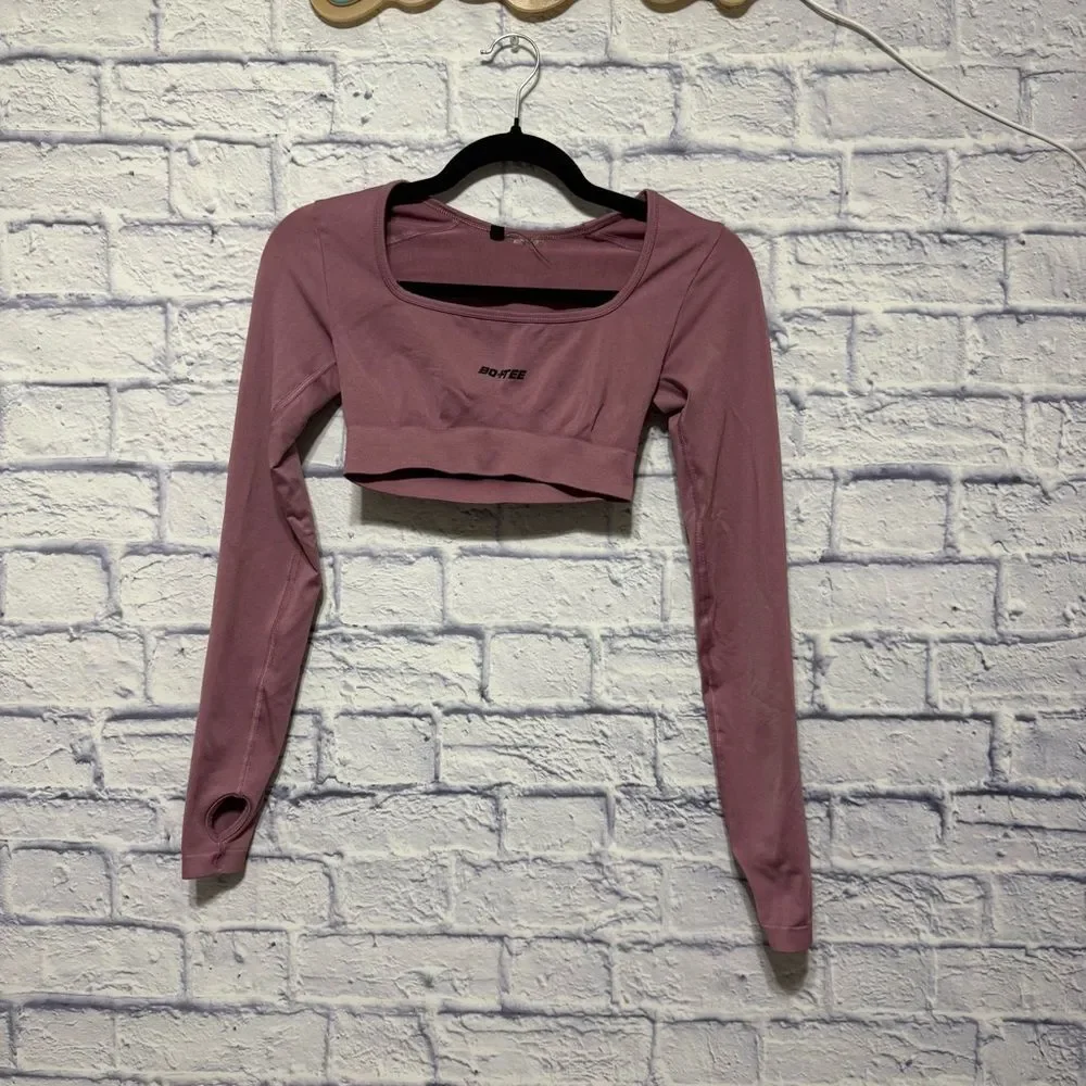 Bo + Tee Long Sleeve Crop Top